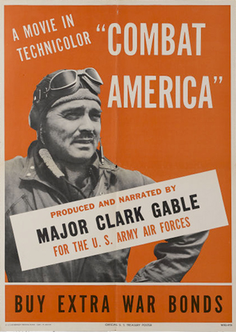 Clark Gable Combat America Poster