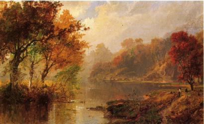 Jasper Cropsey - Autumn Landscape - 1876
